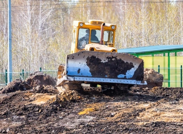Heavy equipment land clearing project in Dallas Texas handled by Best Dallas Demolition